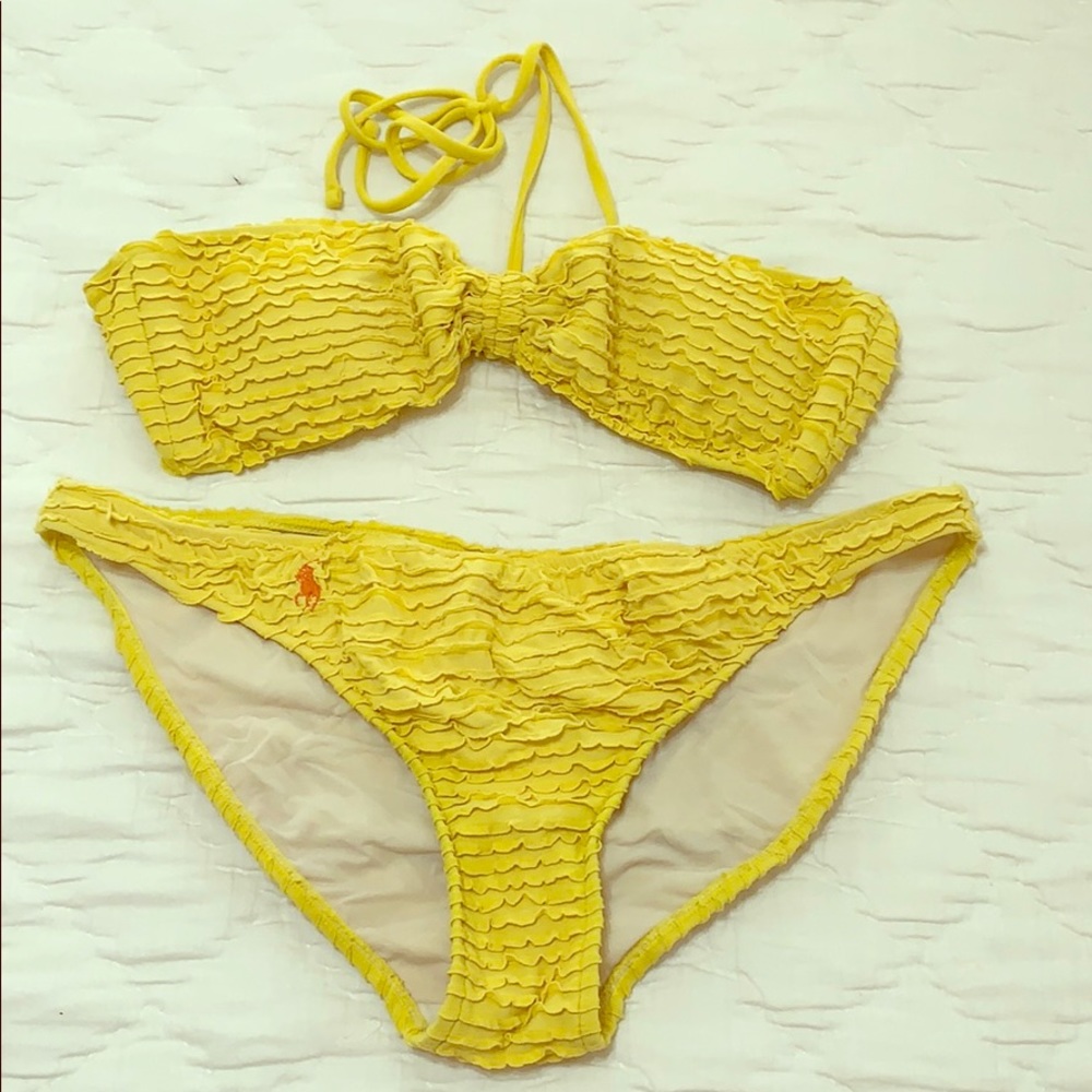 Ralph Lauren Ruffles Yellow Bikini